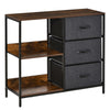 Chest Dresser with 3 Drawers Storage Cabinet Organizer, Black