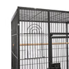 Large Metal Rolling Bird Parrot Cage Play Stand Budgie Canary Cockatiels Aviary
