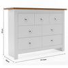 Chest of Drawers Bedside Cabinet Storage Wooden Modern Bedroom Furniture Home