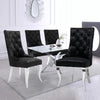 Velvet Accent Chair Tufted Lounge Tufted Wingback Dining Chair for Living Room