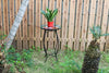 Iron/Glass Round Side Coffee Table Mosaic Design Garden Patio Flower Plant Stand