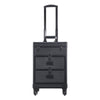 Black Mak Up Trolley Case Travel Beauty Vanity Hairdressing Case with Drawers UK