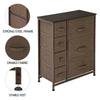 Cabinet Chest of Drawers Storage Unit Bedside Table Metal Frame 7 Drawers UK