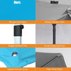 3M Patio Offset Umbrella Cantilever Parasol w/ Cross Base Tilting Market Parasol