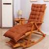Sun Lounger Garden Chair Nap Chair Foldable Deck Rocking Chair with Foot Massage
