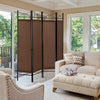 4 Panels Folding Room Divider Lightweight Wall Partition 182CM Privacy Screen