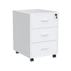 Under Desk Drawers Storage Unit Filing Cabinet with 3 Drawers Office Pedestal