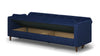 Velvet Sofa Bed 3 Seater Wooden Legs With Built in Storage Sofabed