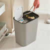 2 In 1 Trash Can Kitchen Living Room 12L Recycling Rubbish Separate Waste Bin