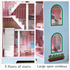 Large Wooden Doll House Kids 3 Storey Dollhouse Mansion Playhouse & Furniture