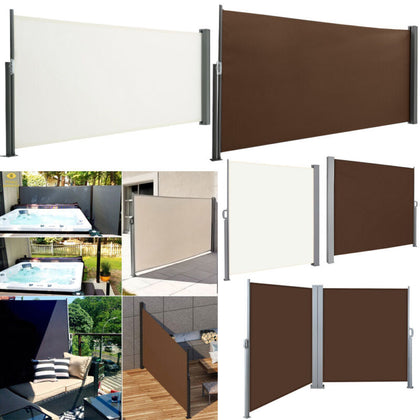 Retractable Privacy Screen Garden Patio Side Baffle Fence Outdoor Awning Barrier