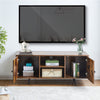 Industrial TV Unit TV Stand Cabinet With Shelf Metal Frame Living Room Wood
