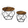 Set of 2 Side Tables, Coffee Tables, Tea Table, Side End Tables, Living Room