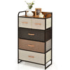 5-Drawer Dresser Storage 4-Tier Organizer Tower Bedside Display Stand Foldable