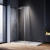Walk In Shower Screen Enclosure And Tray Flipper Panel Wet Room 8mm Nano Glass