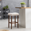 Set of 2 Saddle Bar Stools Upholstered Counter Stool Home Kitchen Dinning Chairs
