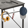 100cm Long Computer Desk w/ Pocket and Hooks for Headphone PC Writing Table