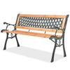 Antique-design Garden Metal Bench Seat Outdoor Decorative Cast Iron Park Chairs