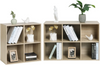 Bookcase Book Shelf 6 Cube Storage Units Wood Storage Shelves for Bedroom