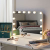 Hollywood Make Up Mirror Bedroom Dressing Table Vanity Mirror with 14 LED Bulbs