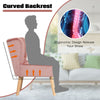 Home Velvet Accent Chair Ottoman Set Oyster Occasional Chair Upholstered Living