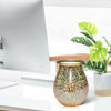3D Glass Electric Wax Melt Warmer Aroma Night Lamp Oil Burner Diffuser Firework