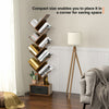10 Tiers Bookshelf Display Bookcase Tree Shaped Storage Rack Shelves with Drawer