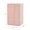 Large 10 Layers Jewellery Boxes Storage Drawer Cabinet Earing Necklace Organizer