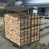 Large Firewood Log Rack Bin Wood Holder Fireplace Kindling Stand Winter Warmer