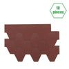 18pcs Hexagonal Roof Panel Mosaic Felt Roofing Shingle Tiles Self Adhesive 2.61㎡