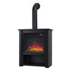 Recessed Electric Fireplace Chimney 6 Color LED Flame Standing Heater Remote UK