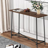Narrow Console Table Rustic Farmhouse Table Behind Sofa Couch Hallway Entrance
