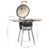 Kamado Barbecue Grill Smoker Ceramic 81 X7B0