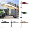 XL 3x3m Square Banana Parasol Outdoor Garden Patio Cantilever Hanging Umbrella