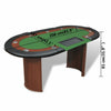 NEW 10 Player Casino Poker Table Dealer Area with Removable Chip Tray Green P8R8