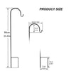 8x Border Garden Shepherds Crook Hooks for Bird Feeders & Lanterns 3 Colors 90cm
