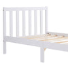 3ft Single Size Bed Pine Solid Wooden Bed Frame for Adults Kids Teenagers White