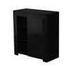 Modern Sideboard LED Cabinet Cupboard High Gloss wtih Doors Storage White Black