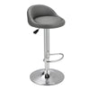 2 Pcs Grey Bar Stools Gas Lift Swivel Kitchen Breakfast Chairs Adjustable Height