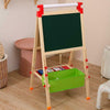 2IN1 Two-Side Kids Child Easel Blackborad Drawing Art Chalk Board Adjustable