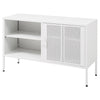 Metal TV Stand Single Door Cupboard Cabinet Console with Storage Shelf Organiser