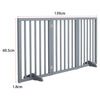 Foldable Pet Gate 3/4 Panel Play Pen Wooden Divider Fence Barrier Doorway Safety