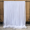 White / Pink Tulle Backdrop Curtain Photo Booth Wall Wedding Party Background De