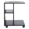 Printer Stand Rolling Cart Desk Side End Table w/ Wheels CPU Stand Storage Shelf