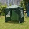 2x2M Folding Marquee Gazebo Tent Waterproof Garden Party Canopy Shelter Windbar