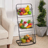3Tier Metal Vegetable Stand Fruit Storage Rack Basket Kitchen Multipurpose Shelf