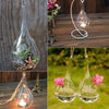 6-36PC Glass Teardrop Shaped Tea light Candle Holders Bauble Wedding Centerpiece