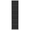 Stylish 8-Tier CD Cabinet Display Shelving Chipboard Freestanding Storage Furnit