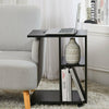 Printer Stand Rolling Cart Desk Side End Table w/ Wheels CPU Stand Storage Shelf