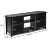 TV Stand for TVs up to 65 Inches Wooden Modern TV Console Table W/6 Open Storage